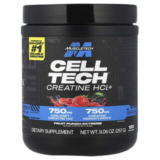 MuscleTech, Cell-Tech™ Creactor®, Fruit Punch Extreme, 9.65 oz (274 g)