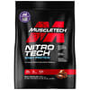 Nitro Tech（ニトロテック）、ホエイペプチド＆アイソレートリーンマッスルビルダーホエイタンパク質粉末、ミルクチョコレート、4.54kg（10ポンド）