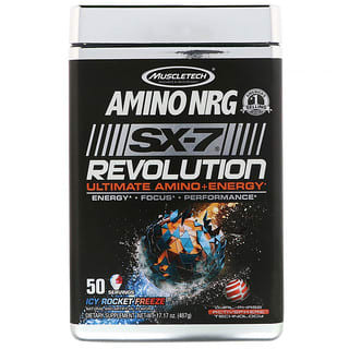 MuscleTech, Amino NRG SX-7 革命，高級氨基加能量，Icy Rocket Freeze，1.07 磅（487 克）