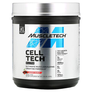 MuscleTech, Cell Tech，Elite，爆裂櫻桃，1.3 磅（591 克）