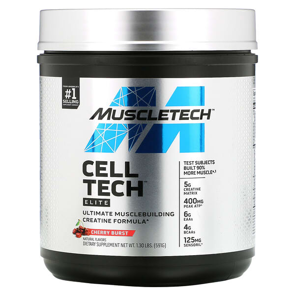 MuscleTech, Cell Tech，Elite，爆裂樱桃，1.3 磅（591 克）
