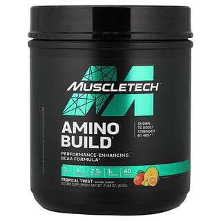ماسلتيك‏, Amino Build، مزيج من الفواكه الاستوائية، 21.64 أونصة (614 جم)