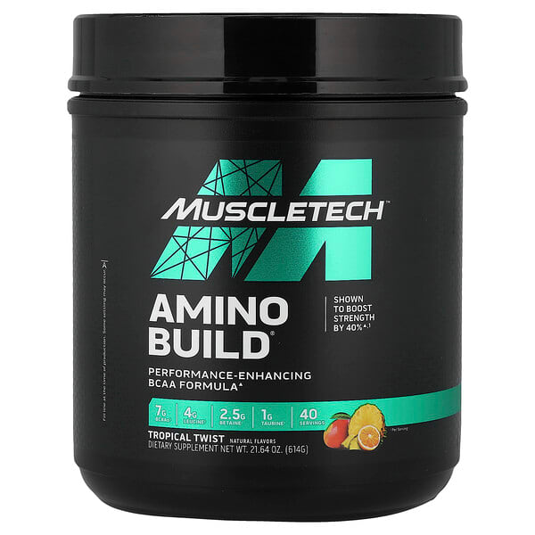 MuscleTech, Amino Build, Tropical Twist, 21.64 oz (614 g) — product photo 1