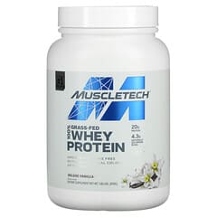 MuscleTech, Grass-Fed 100% Whey Protein, Deluxe Vanilla, 1.8 lbs (816 g)