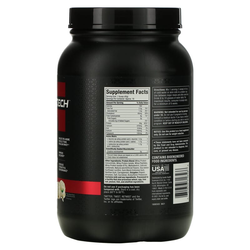 Platinum Whey + Muscle Builder、バニラクリーム、817g（1.8ポンド）