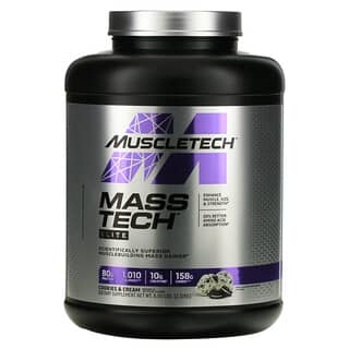 Muscletech, Mass Tech Elite, печенье и сливки, 2,72 кг (6 фунтов)