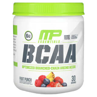 MusclePharm, Essentials, BCAA, Fruchtpunsch, 258 g (0,57 lbs.)