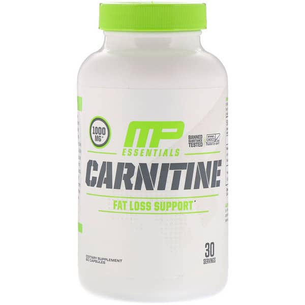 MusclePharm, Essentials, Carnitin, 1000 mg, 60 Kapseln