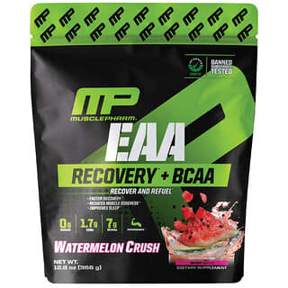 MusclePharm, EAA, Recovery + BCAA, arbuzowe smaki, 366 g