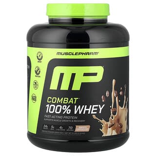 MusclePharm, Combat 100% Whey Protein, Cappuccino, 2,24 kg (5 lb)