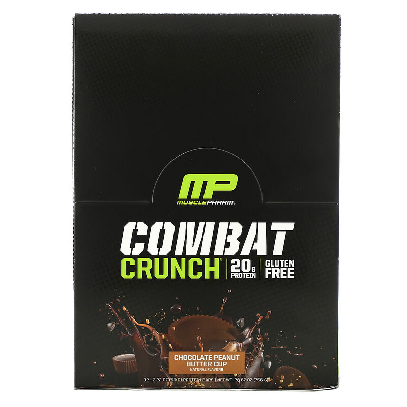Combat（コンバット）クランチプロテインバー、チョコレートピーナッツ