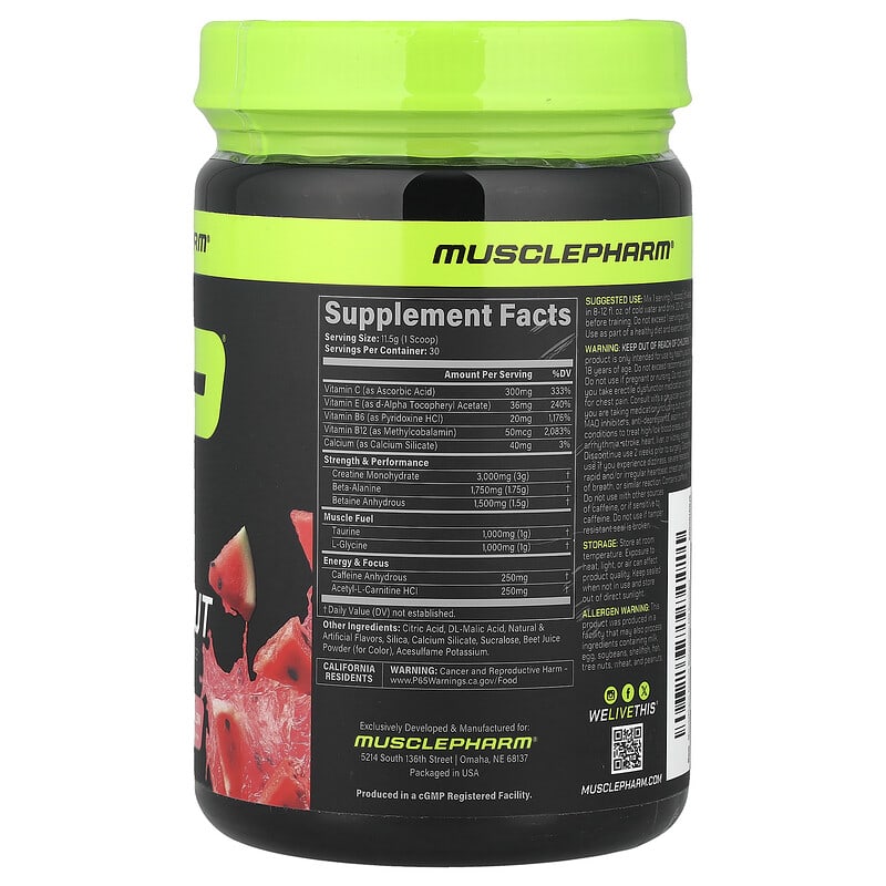 マッスルファーム アサルトブラック プレワークアウト Amazon.com: MusclePharm Assault Pre Workout Powder for Men & Women