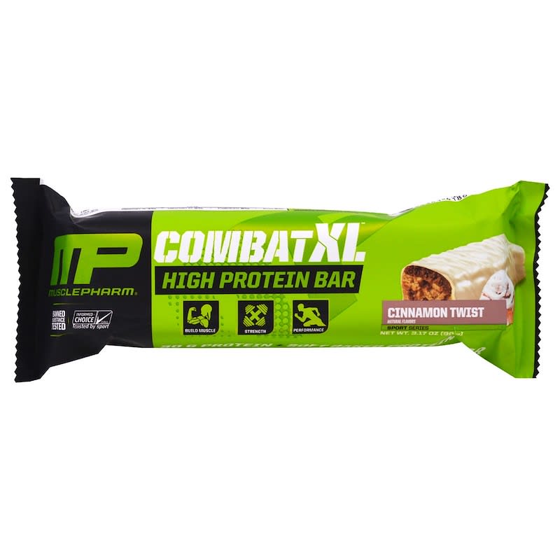 Combat XL High Protein Bar, Cinnamon Twist, 12 Bars, 38 oz (1080 g)