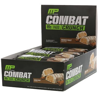 MusclePharm, Combat Crunch, French Toast, 12 Bars, 2.22 oz (63 g) Each