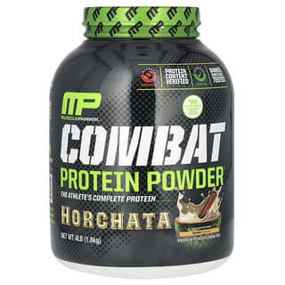 MusclePharm‏, אבקת חלבון Combat Protein, הורצ'טה, 1.8 ק"ג (4 ליברות)