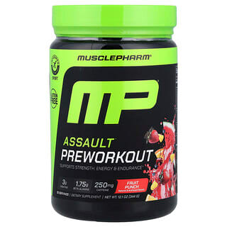 MusclePharm, Assault® Preworkout, hedelmäpunssi, 344 g