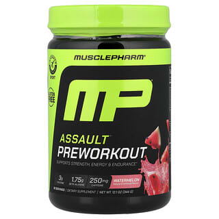 MusclePharm, Assault® Antrenman Öncesi, Karpuz, 12,1 oz (344 g)