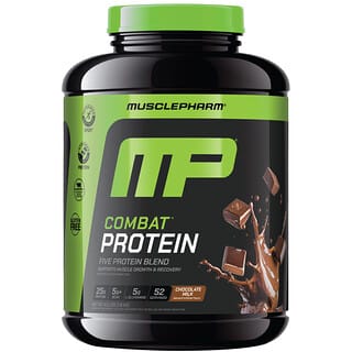 MusclePharm, Combat® Protein Powder, Chocolate Milk, 4.2 lbs (1.9 kg)