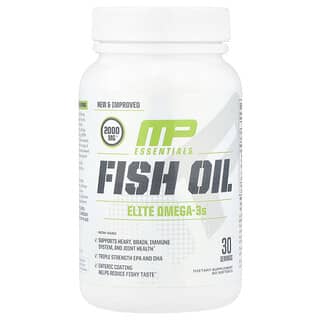 MusclePharm, Essentials®, Fish Oil, 2,000 mg, 60 Softgels (1,000 mg per Softgel)