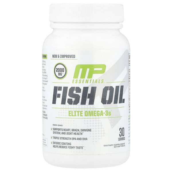 Essentials®, Fish Oil, 60 Softgels (1,000 mg per Softgel)