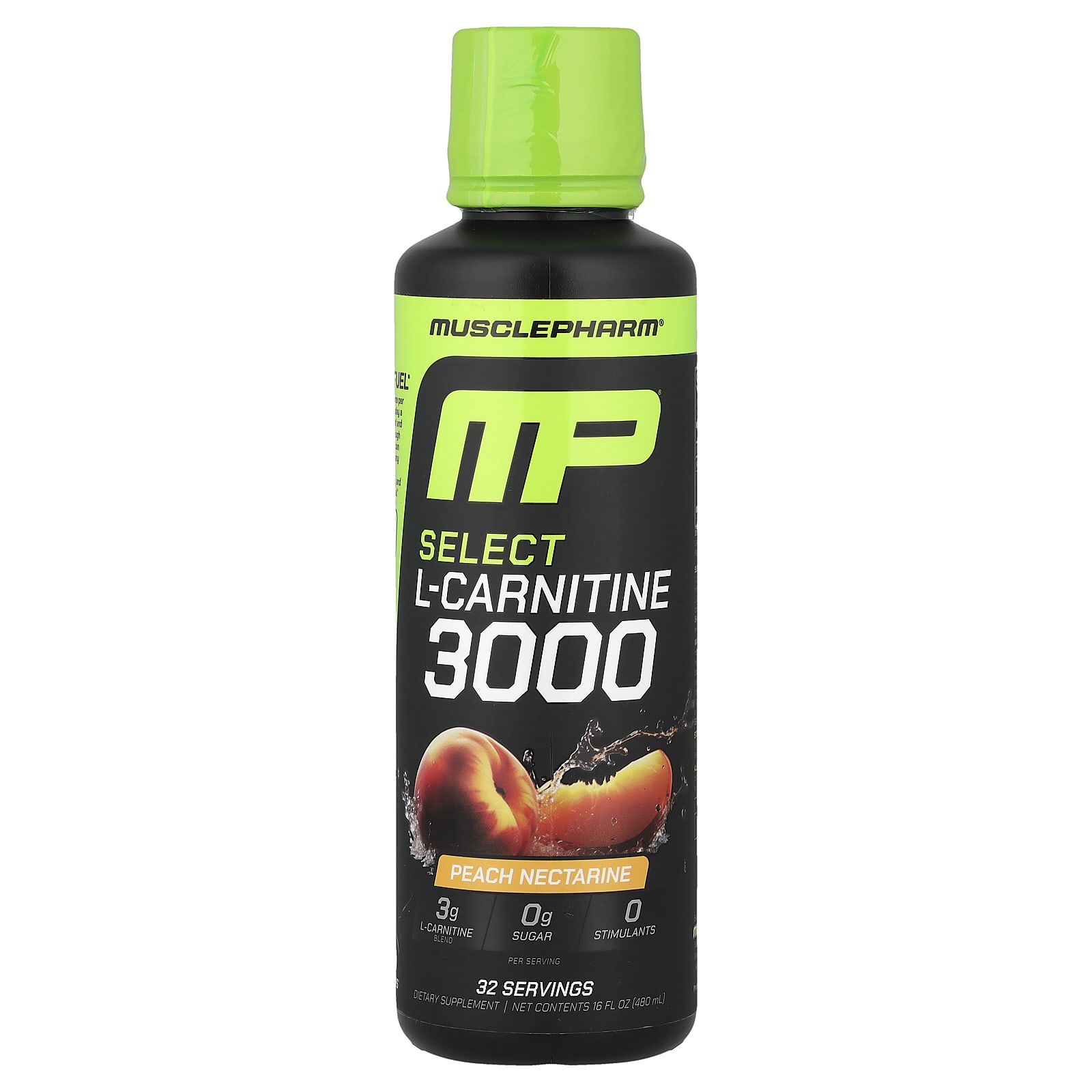 Select L-Carnitine 3000, Peach Nectarine, 16 fl oz (480 ml)