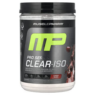 MusclePharm, Pro Series Clear-ISO, Protein Powder Drink Mix, Proteinpulver-Trinkmischung, Cherry Slush, 520 mg (1,14 lbs.)