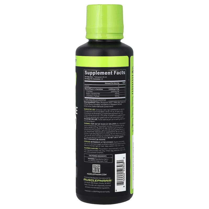 Select, L-carnitina 3000, Frambuesa azul, 480 ml (16 oz. líq.)