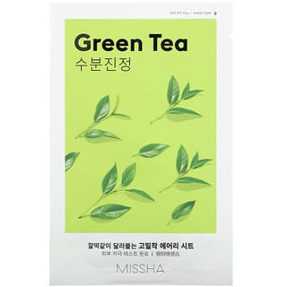 Missha, Airy Fit Beauty Sheet Mask, Green Tea, 1 Sheet, 19 g