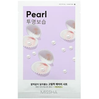 Missha, Airy Fit Beauty Sheet Mask, Pearl, 1 Sheet, 19 g
