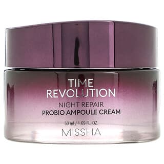 Missha, Time Revolution، كريم أمبول Probio لإصلاح البشرة ليلًا، 1.69 أونصة سائلة (50 مل)