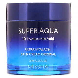Missha, Super Aqua, Ultra Hyalron, увлажняющий крем-бальзам, оригинальная формула, 70 мл (2,36 жидк. унции)