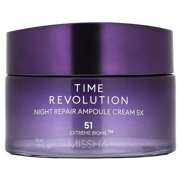 Missha, Time Revolution, 5x Crema reparadora en ampolla para la noche`` 50 ml (1,69 oz. Líq.)