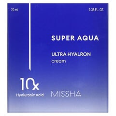 Missha, Super Aqua, Ultra Hyalron Cream, 70 ml (2,36 fl. oz.)