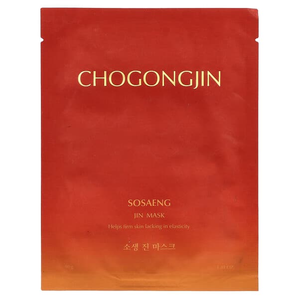 Missha, Chogongjin Sosaeng Jin 美容面膜，1 片，1.41 盎司（40 克）