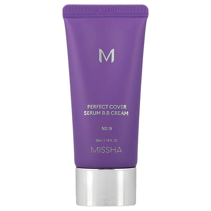 the SAEM 美容クリーム    MISSHA美顔器 パーフェクトカバーセラムBBクリーム、No.19アイボリー、35ml（1.18液