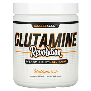 MuscleSport, Glutamina Revolution, Sem Sabor, 300 g (10,6 oz)