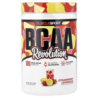 MuscleSport, BCAA, Revolution, Strawberry Lemonade, 15.9 oz (450 g)