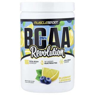 MuscleSport, BCAA, Revolution, Blueberry Lemonade, 15.9 oz (450 g)