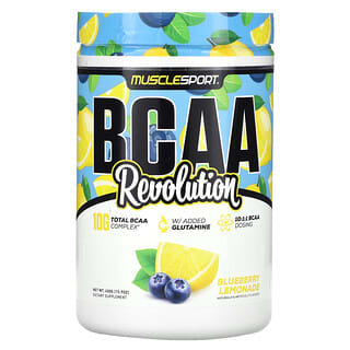 MuscleSport, BCAA, Revolución, Limonada de arándanos azules`` 450 g (15.9 oz)
