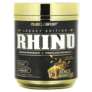 MuscleSport, Legacy Edition, Rhino, Premium Preworkout, Kings Ransom, 440 g