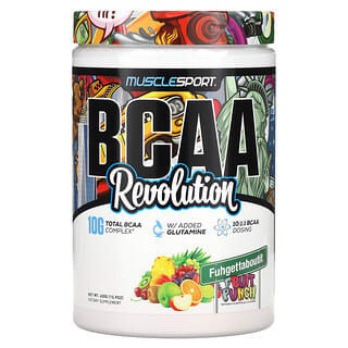 MuscleSport, BCAA, Revolution, Fruit Punch, 15.9 oz (450 g)
