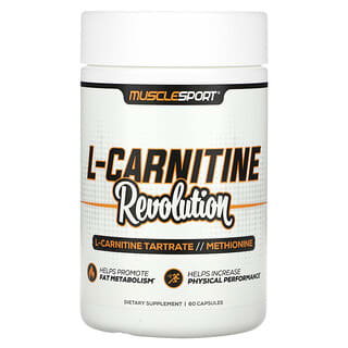 MuscleSport, L-carnitina, Revolución, 60 cápsulas