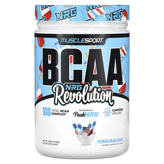 MuscleSport‏, BCAA,‏ NRG Revolution, חמצן, 450 גרם (15.9 אונקיות)