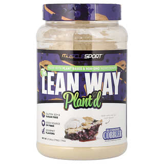 MuscleSport, The Lean Whey™, Plant'd™, Blueberry Cobbler, 1.71 lbs (775 g)