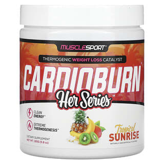 MuscleSport, Her Series, Cardioburn, Tropical Sunrise, 165 g (5,8 oz.)