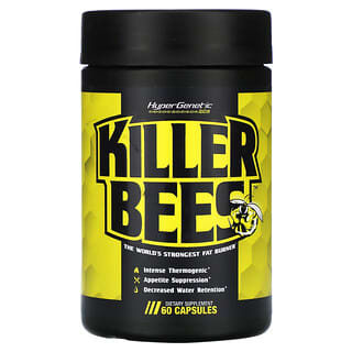 MuscleSport, Hyper Genetic Labs, Killer Bees, 60 Capsules
