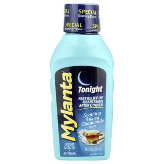 Mylanta, Liquid Antacid + Anti-Gas, Tonight, Soothing Honey Chamomile, 12 fl oz (355 ml)