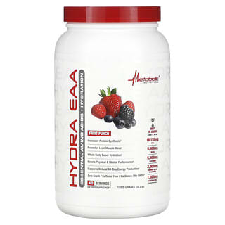 Metabolic Nutrition, Hydra EAA, Ponche de frutas, 1000 g (35,2 oz)