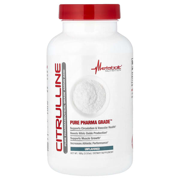 Metabolic Nutrition, 시트롤린, 무맛, 100g(3.52oz)