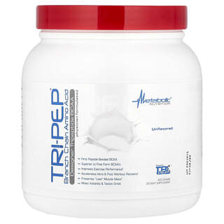 Metabolic Nutrition, Tri-Pep（トライペップ）、分岐鎖アミノ酸、プレーン、400g（14.1オンス）